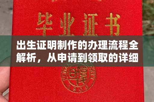 临海出生证明制作的办理流程全解析，从申请到领取的详细指南